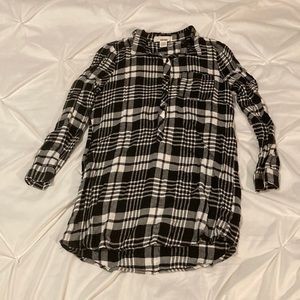 Plaid tunic dress